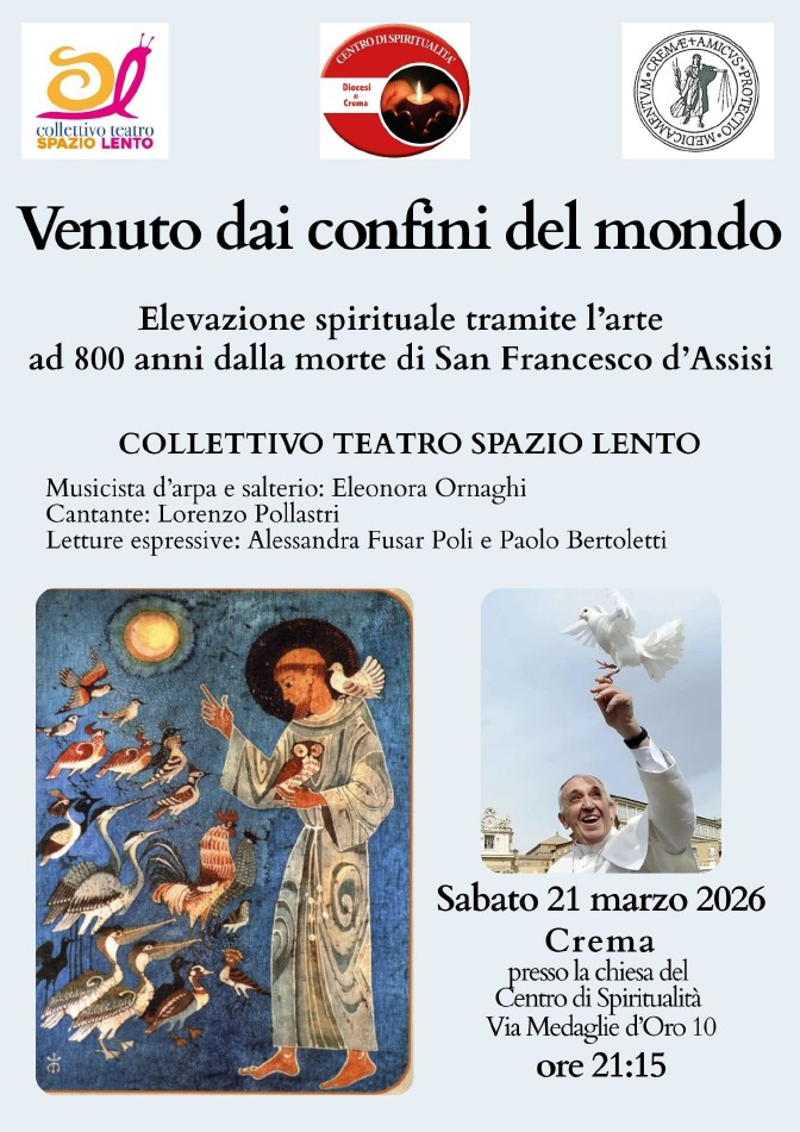 Crema- Venuto dai confini del mondo