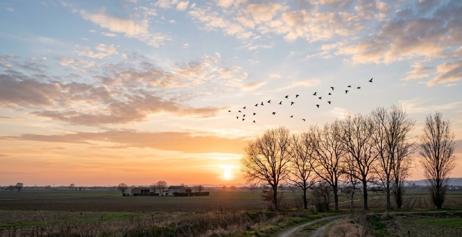 Sole e qualche nuvola