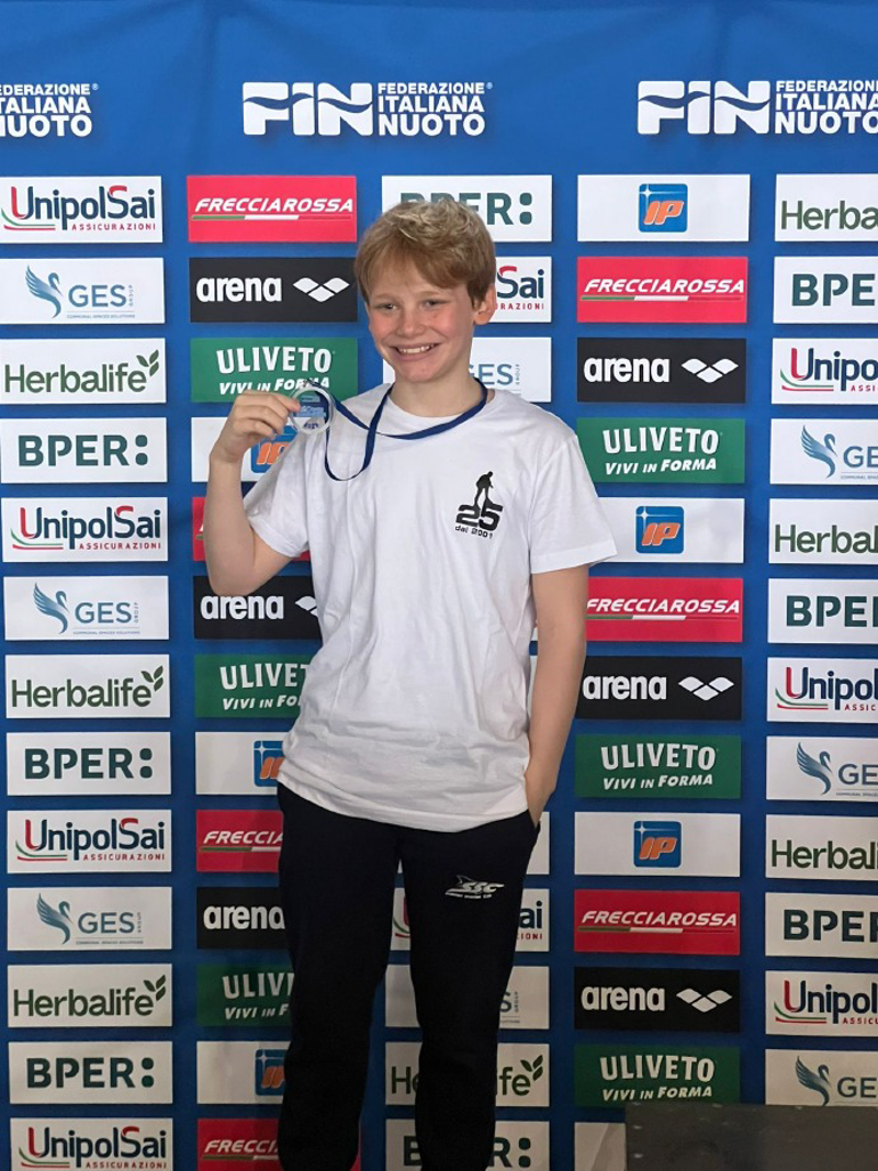 Nuoto - Michele Panzeri promessa del nuoto soncinese 