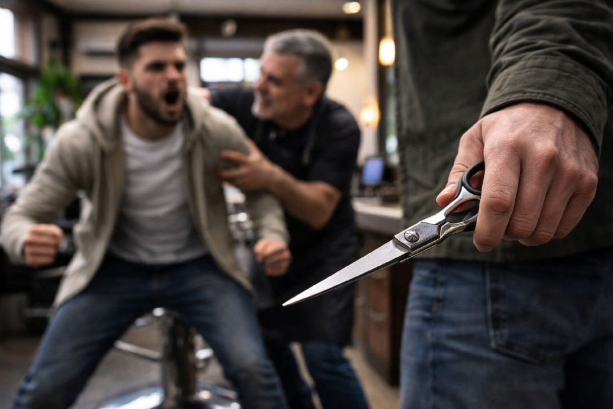 Dal territorio - Aggressione con le forbici