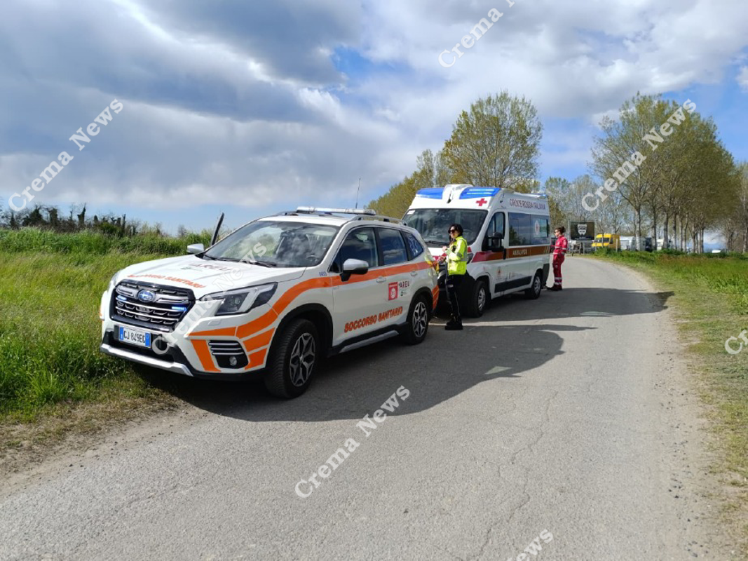 Credera - Ragazzino cade con la moto