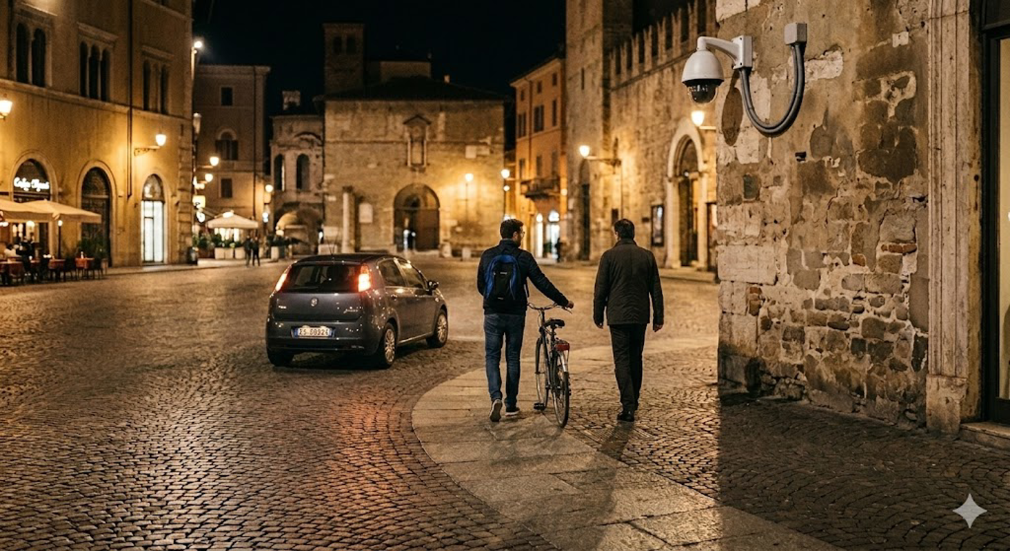 Castelleone - Rubano una bici... sotto la telecamera