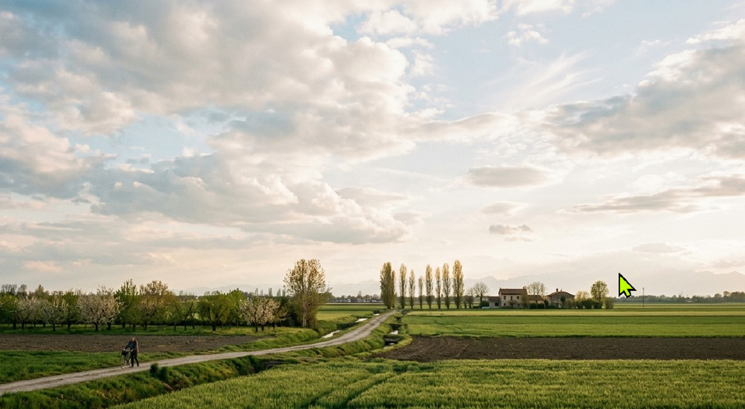 Cielo luminoso e sereno
