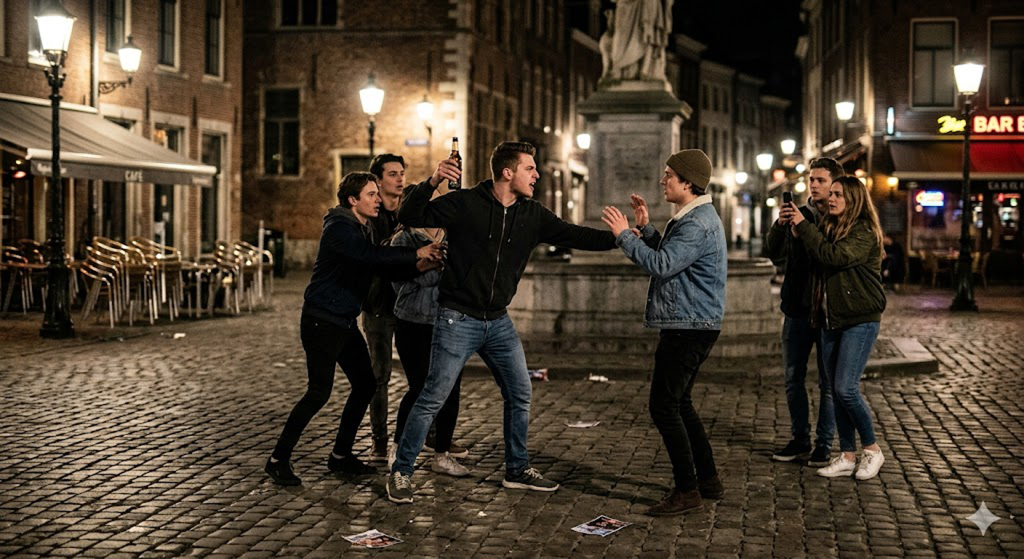 Vailate- Rissa fra giovani in piazza Cavour  