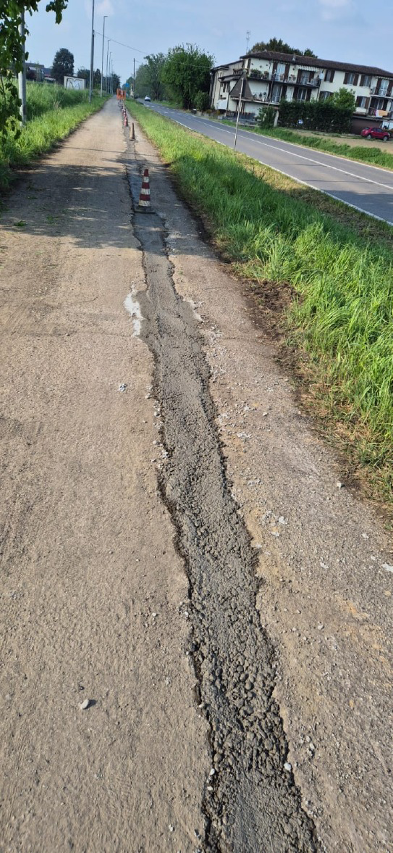 Pianengo - Scavi sulla pista ciclabile 