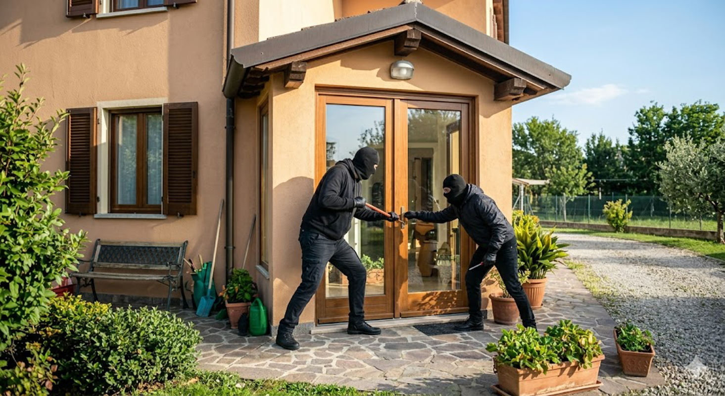 Chieve - Ladri in villa