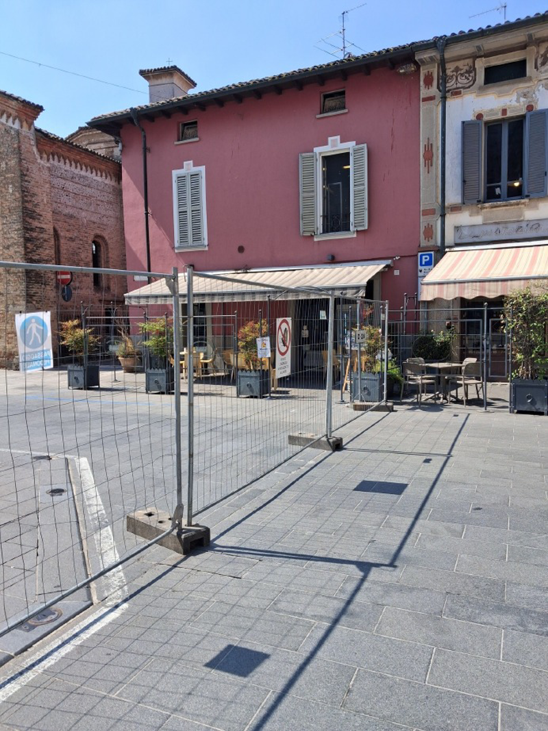 Rivolta - Lavori in piazza Vittorio Emanuele II