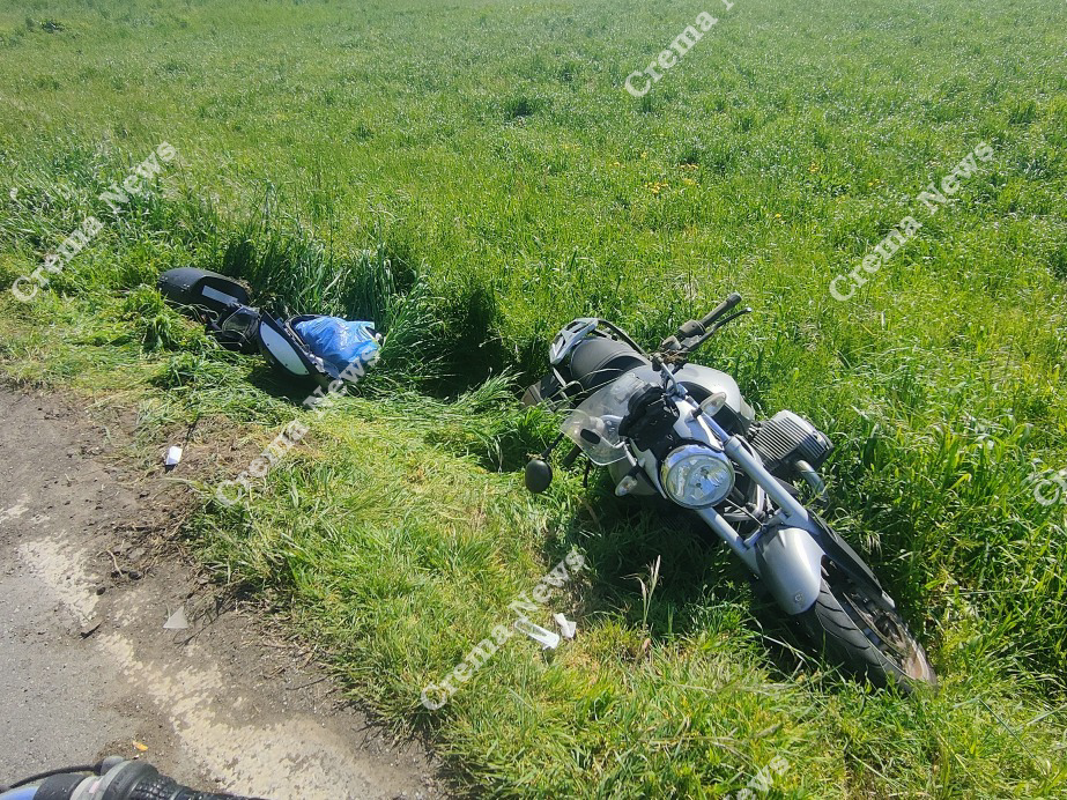 Vailate - Evita un'auto, ma cade con la moto 