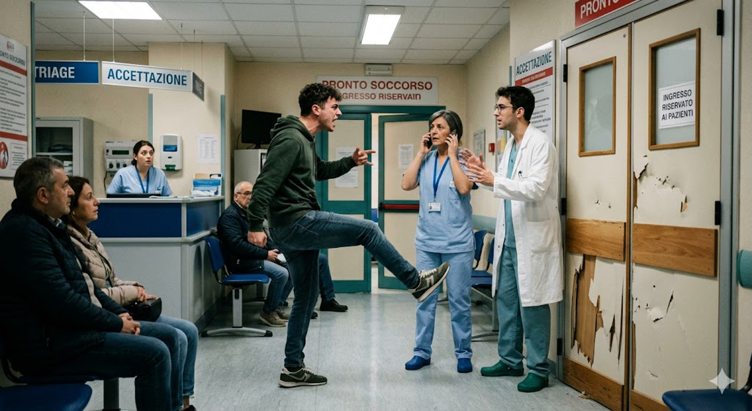 Dal territorio - Calci in pronto soccorso, denunciato