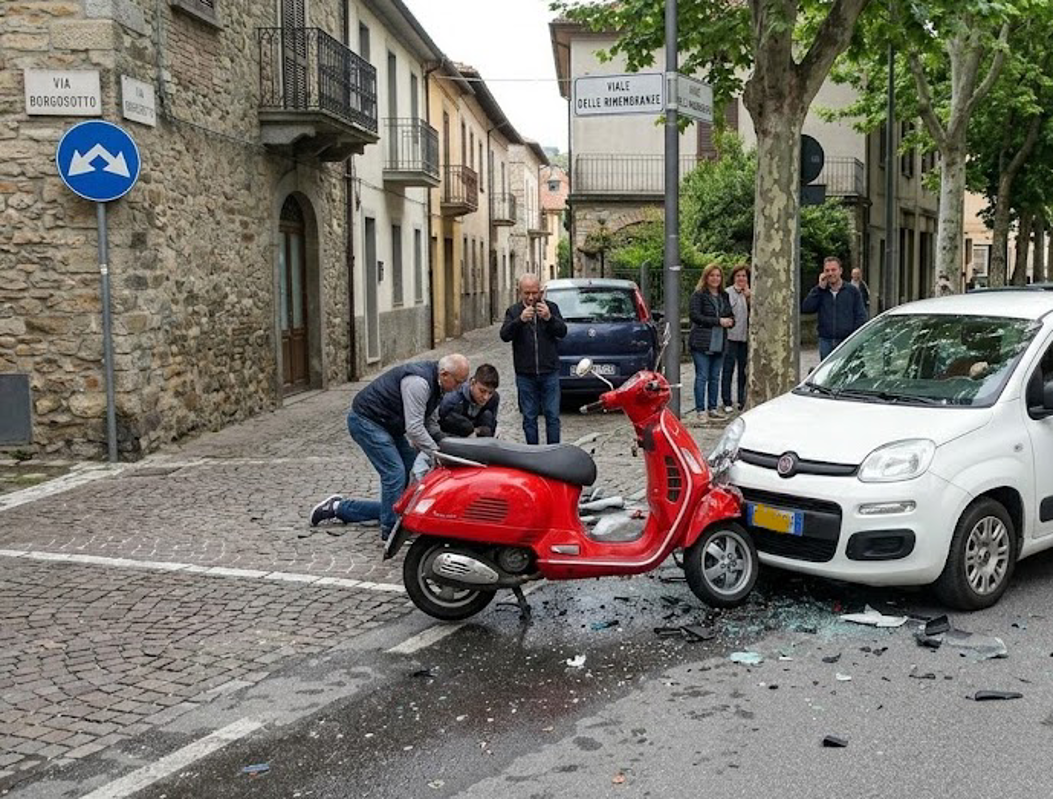 Soncino - Curva troppo larga