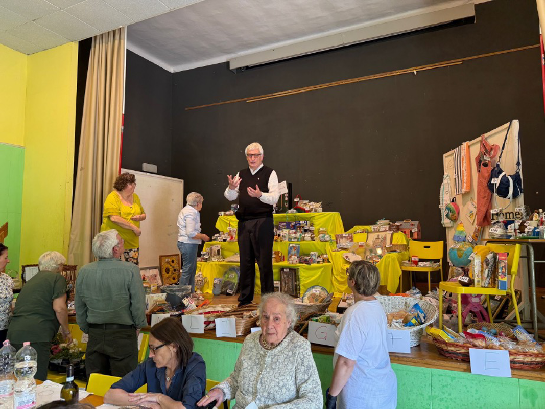 Chieve - In 80 al pranzo della sagra