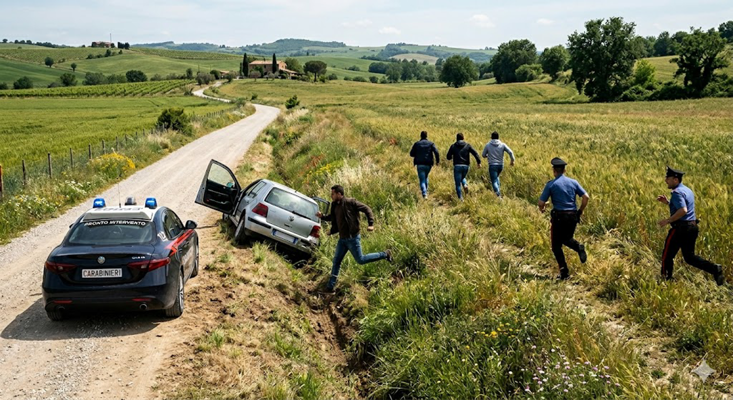Dal territorio - inseguimento e arresto