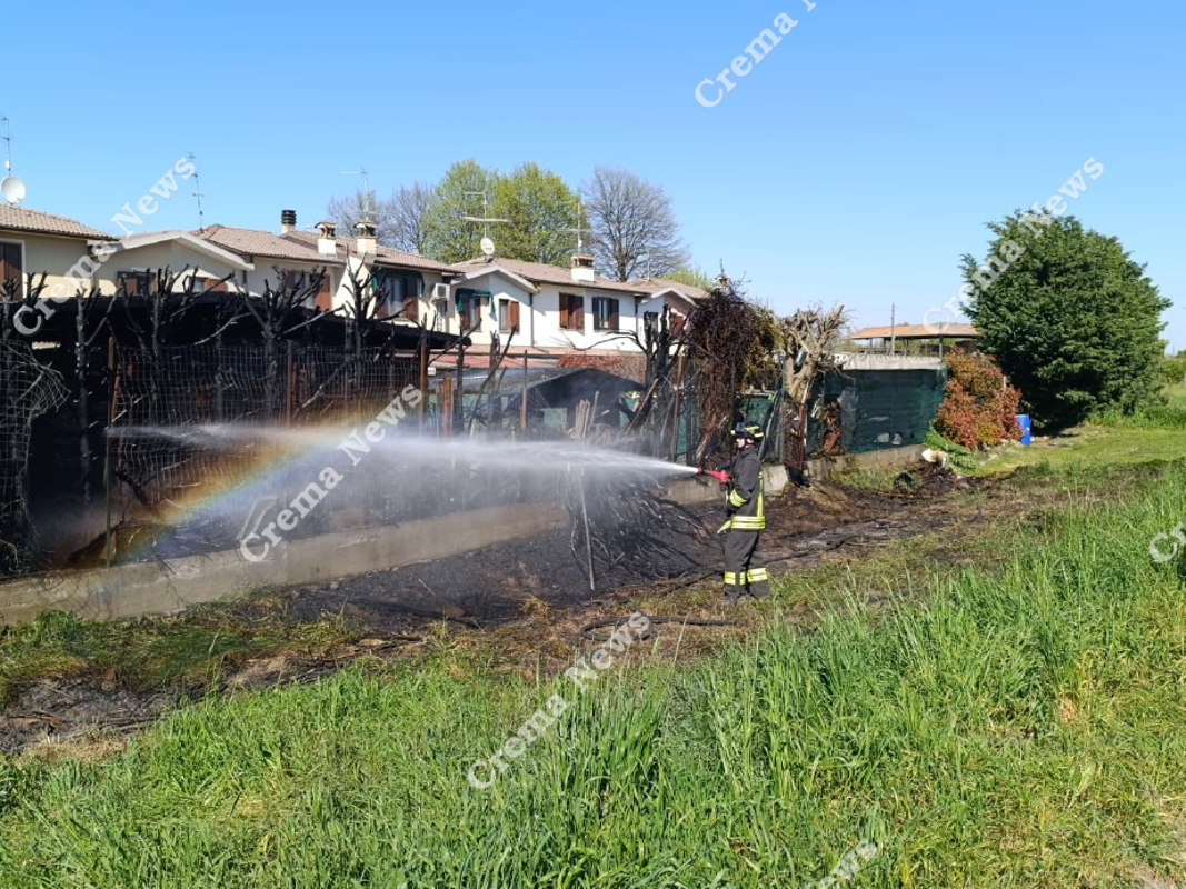 Romanengo - Baracche a fuoco