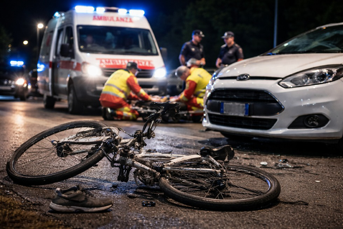 Montodine - Ciclista investito