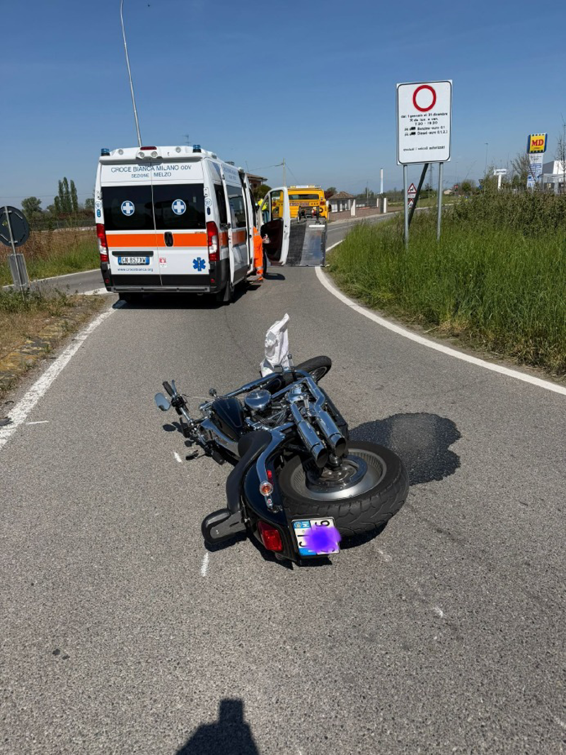 Rivolta d’Adda - Auto contro moto