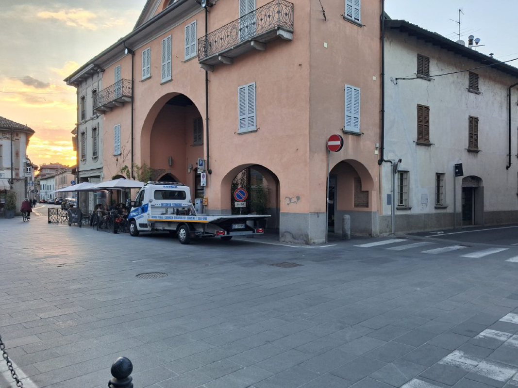 Rivolta d'Adda - Ancora lavori in piazza Vittorio Emanuele II