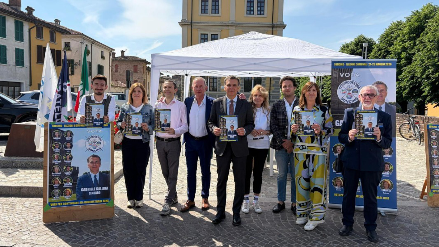 Soncino - Gazebo elettorali per il centrodestra