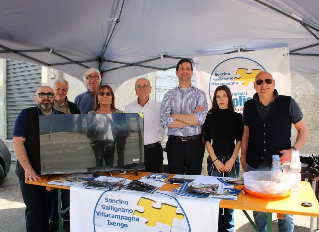 Soncino - Gazebo elettorale di Polis 