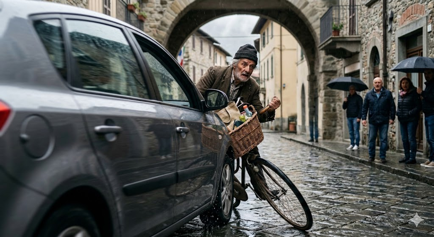Rivolta - Anziano cade dalla bici, in ospedale 