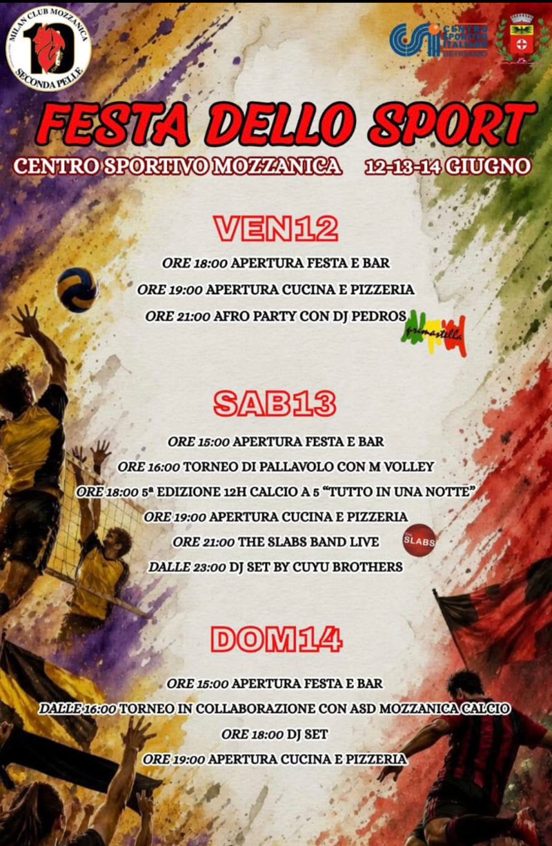 Gli appuntamenti del weekend