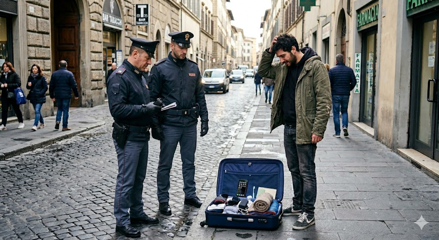 Dal territorio - Col cellulare, di un altro, in valigia