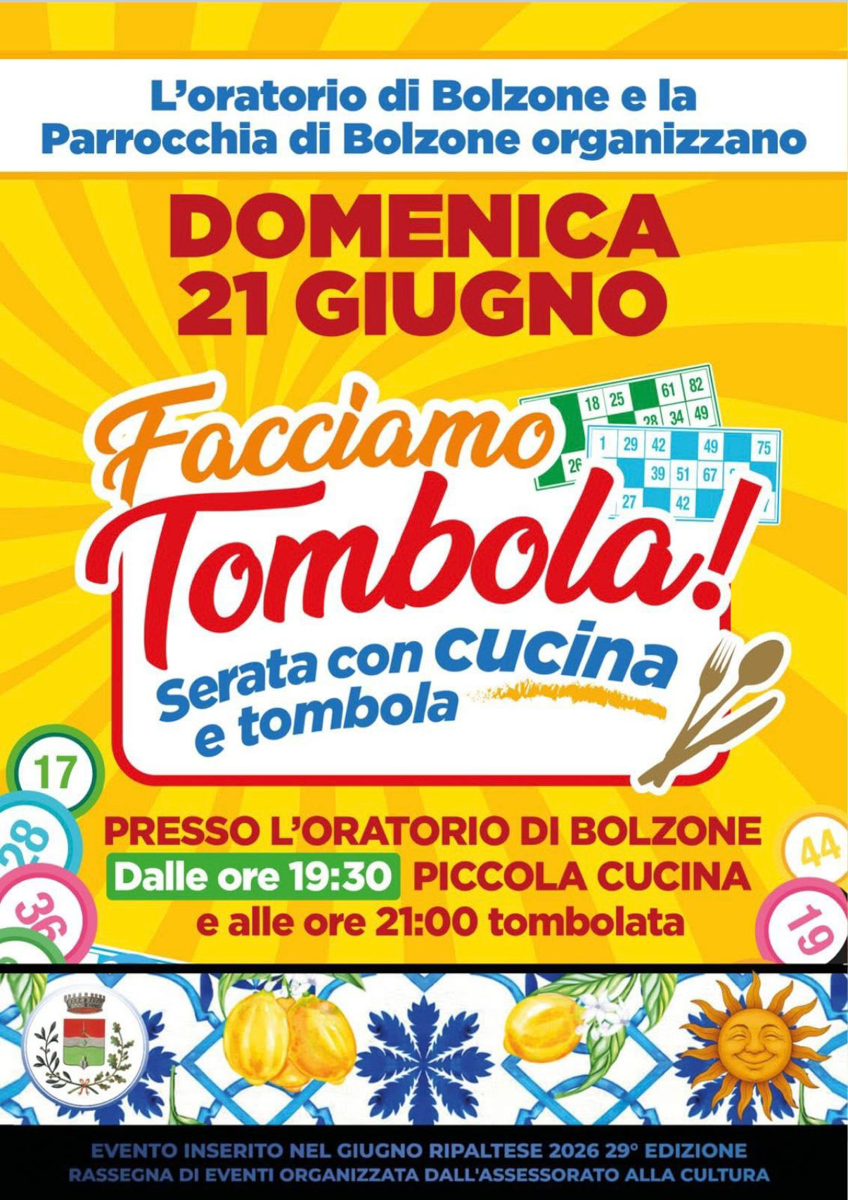 Gli appuntamenti di oggi
