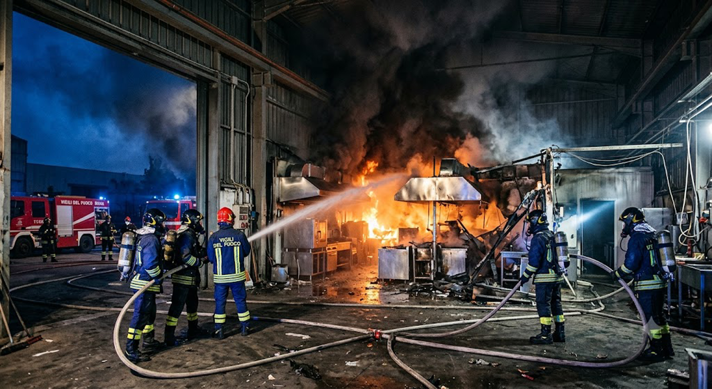 Castelleone - Cucina a fuoco