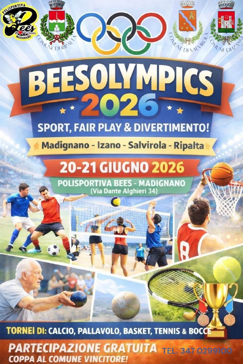 Madignano - La Polisportiva organizza le Olimpiadi