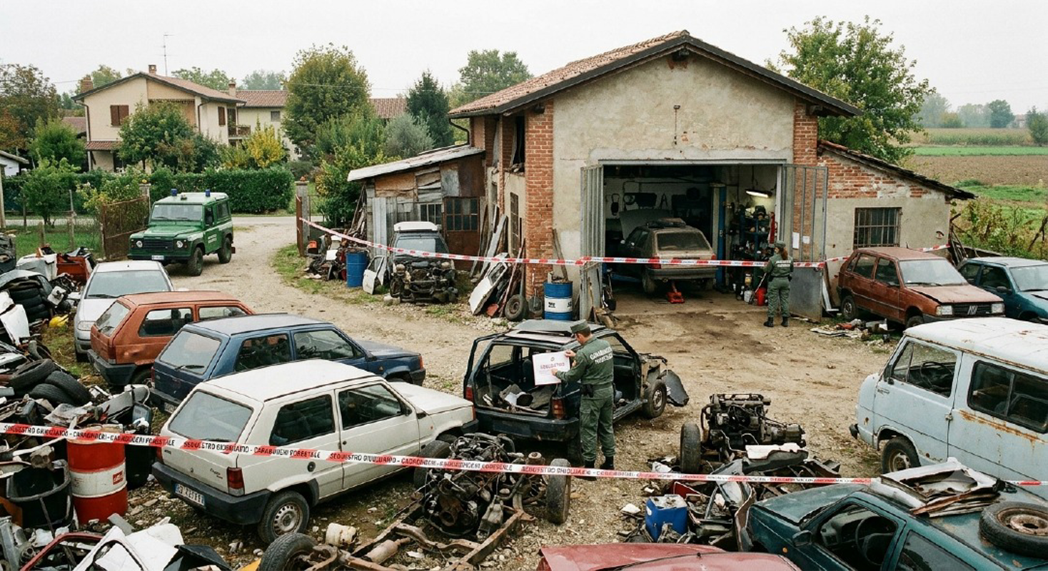 Dal territorio - Garage trasformato in officina abusiva