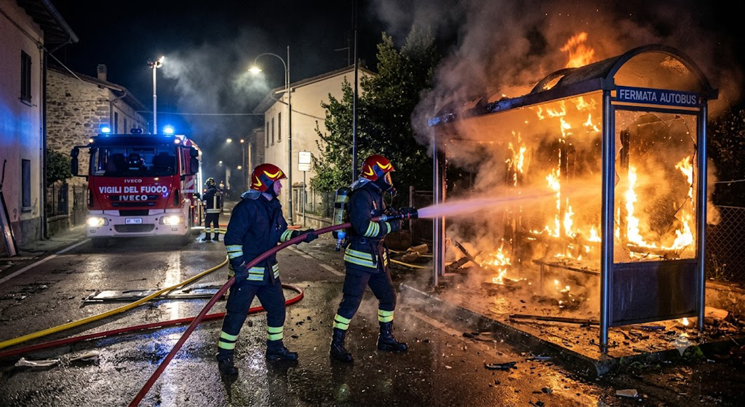 Casaletto Vaprio - Colpa di un mozzicone di sigaretta