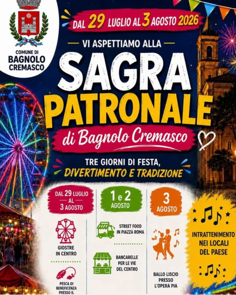 Sabato e domenica, appuntamenti nel cremasco