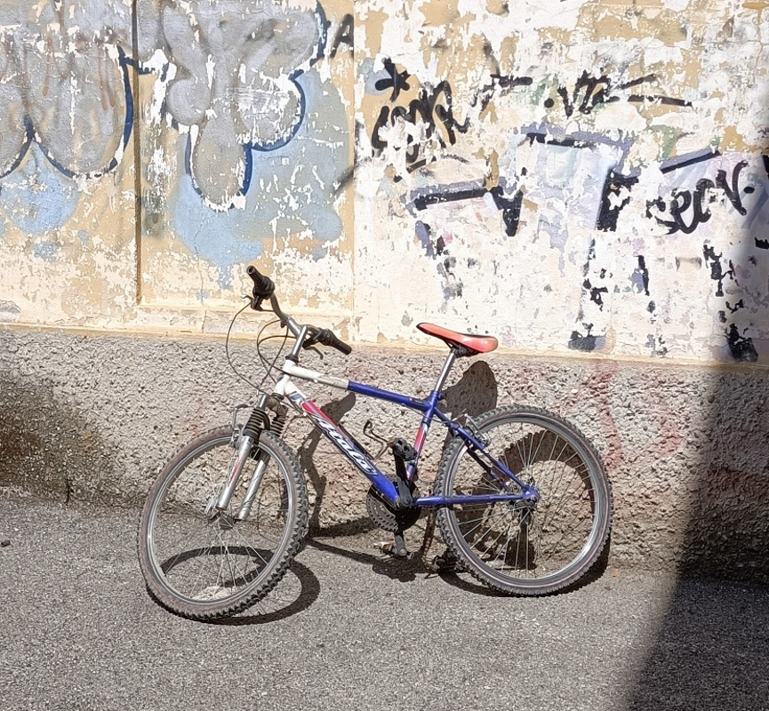 Crema - Bici abbandonata
