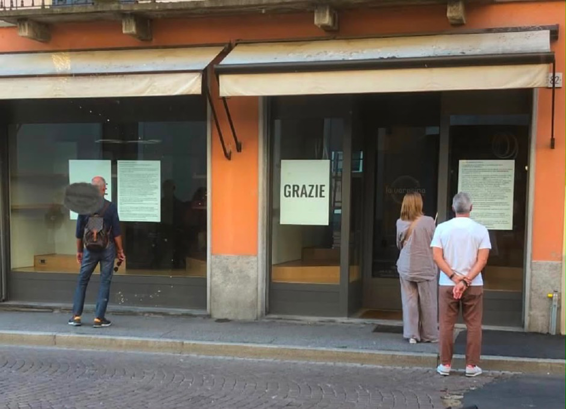 Crema - Ha chiuso il negozio Varesina