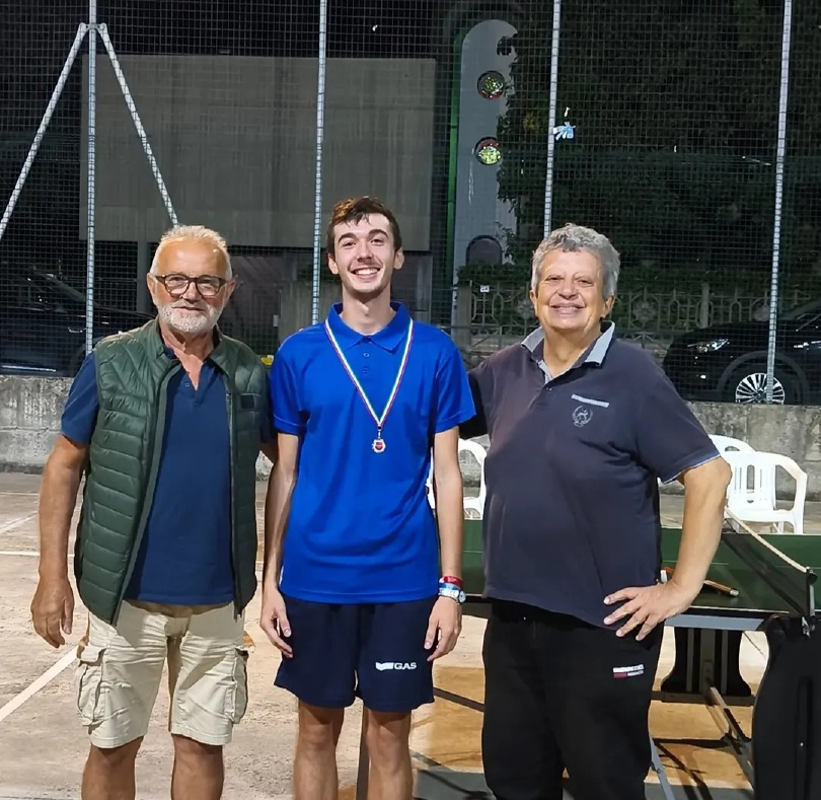 Gallignano - Nicolas Cattaneo vince il torneo di ping pong