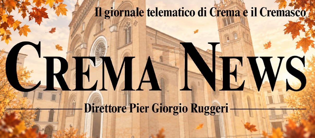 Logo di Crema News - notizie da Crema e Cremasco. Logo autunnale