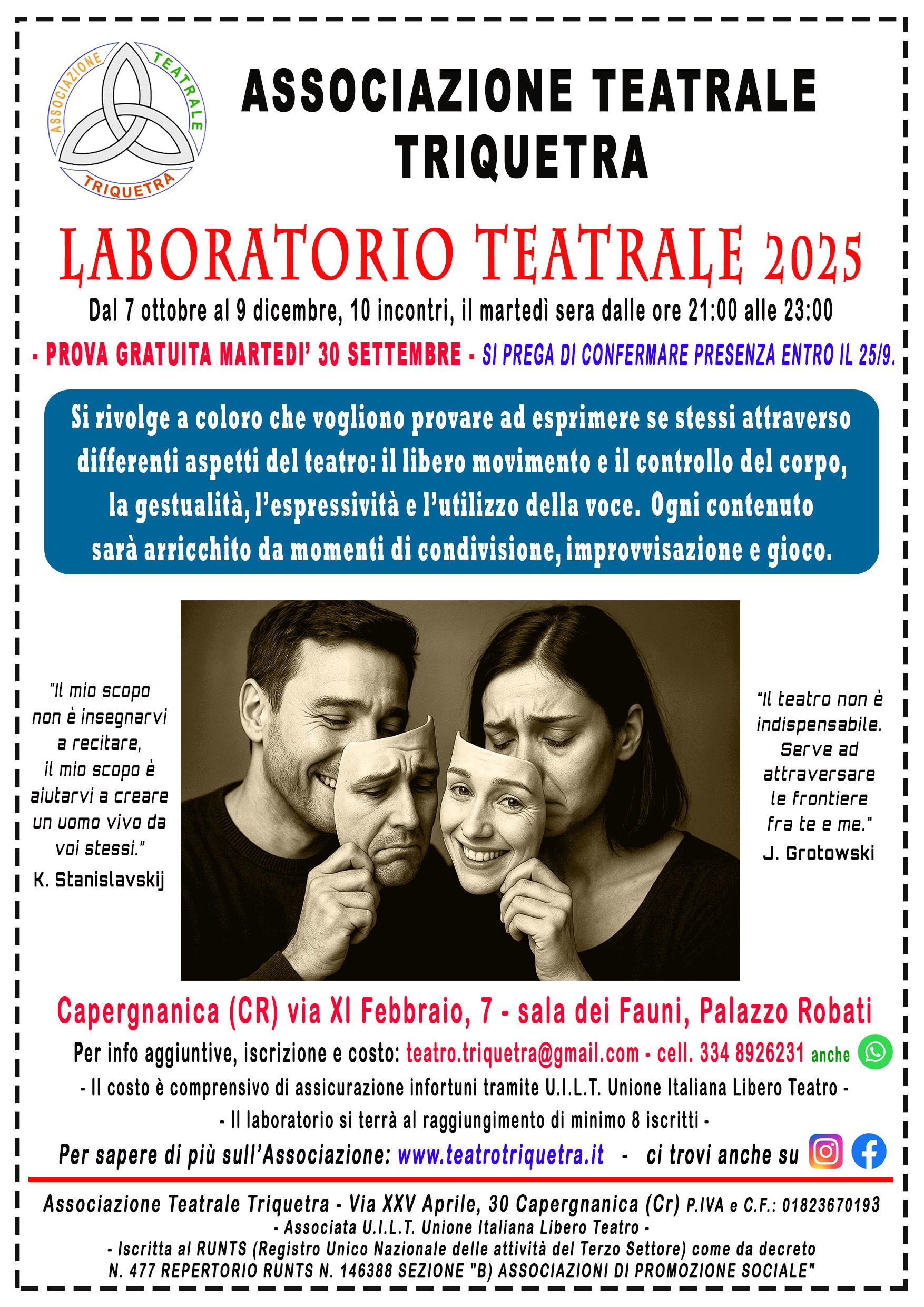 Locandina Teatro Triquetra